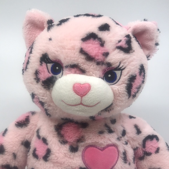 Build a Bear Pink Cheetah Plush Stuffed Animal 20” - Picture 2 of 7